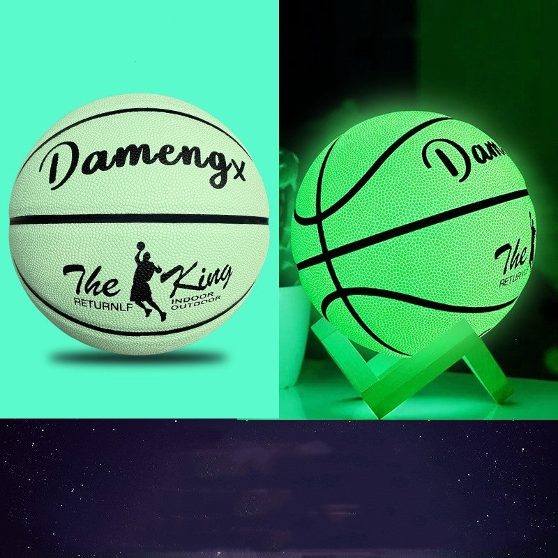 Flag Village Luminous Luminous Basketball PU Soft Leather Outdoor Wear-resistant And Non-slip