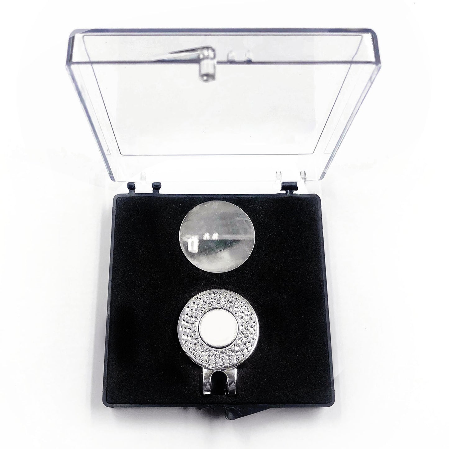 Flag Village Acrylic Transparent Mark Coin Fork Cap Clip Set Gift Box