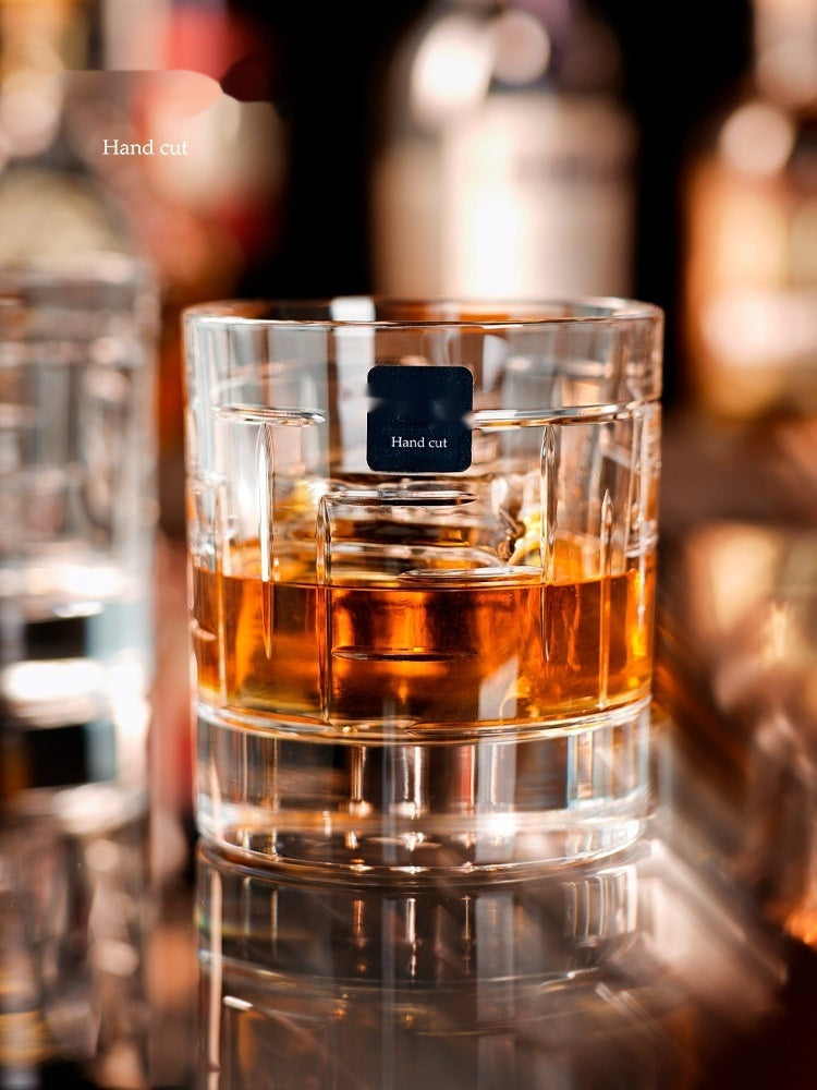 Flag Village Handmade Whiskey Shot Glass Imported Liquor Glass Set Gift Box