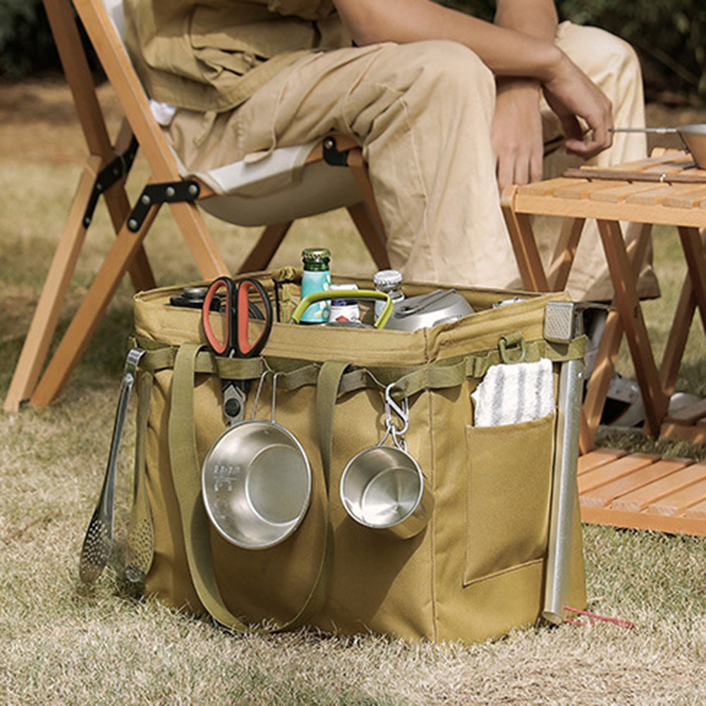 Flag Village Outdoor Folding Storage Box Shopping Bag