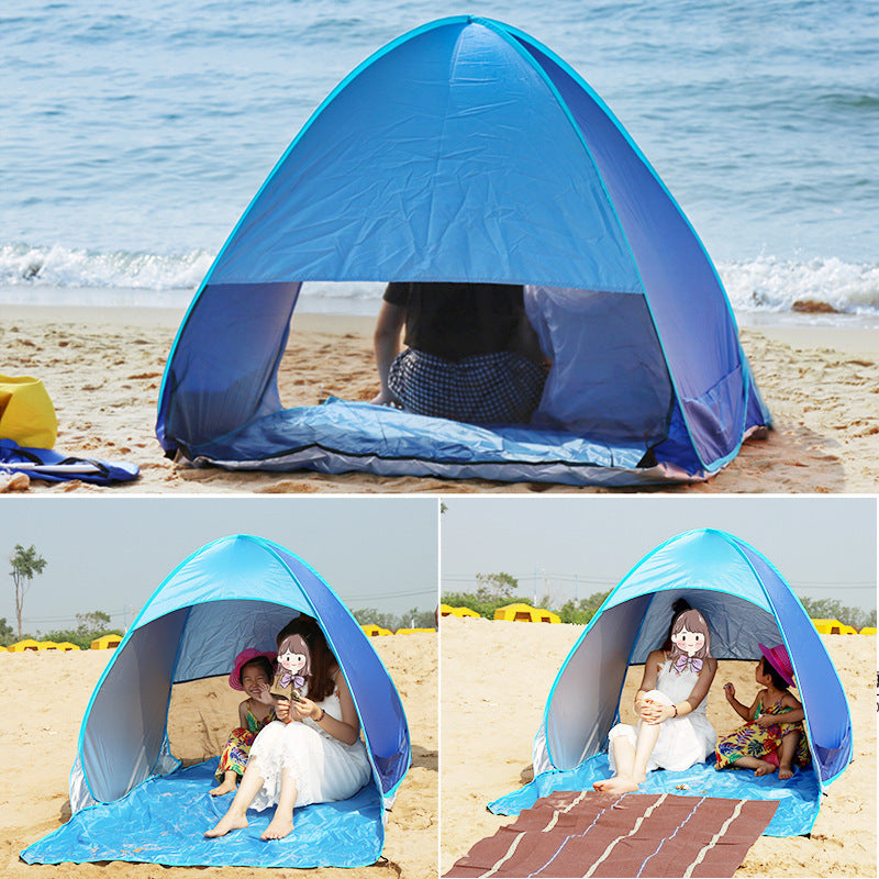 Flag Village Automatic Quick Tent No Camping Beach Sun Shading Tent Outdoor Camping Tent Factory Direct Sales