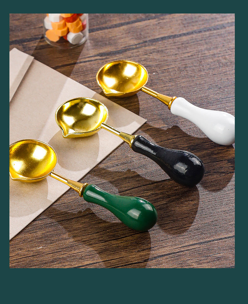 Flag Village Powerful Manufacturers DIY Retro Sealing Wax Seal Set Tool Outfit Antique Fire Paint Seal Gift Box Creative Gift