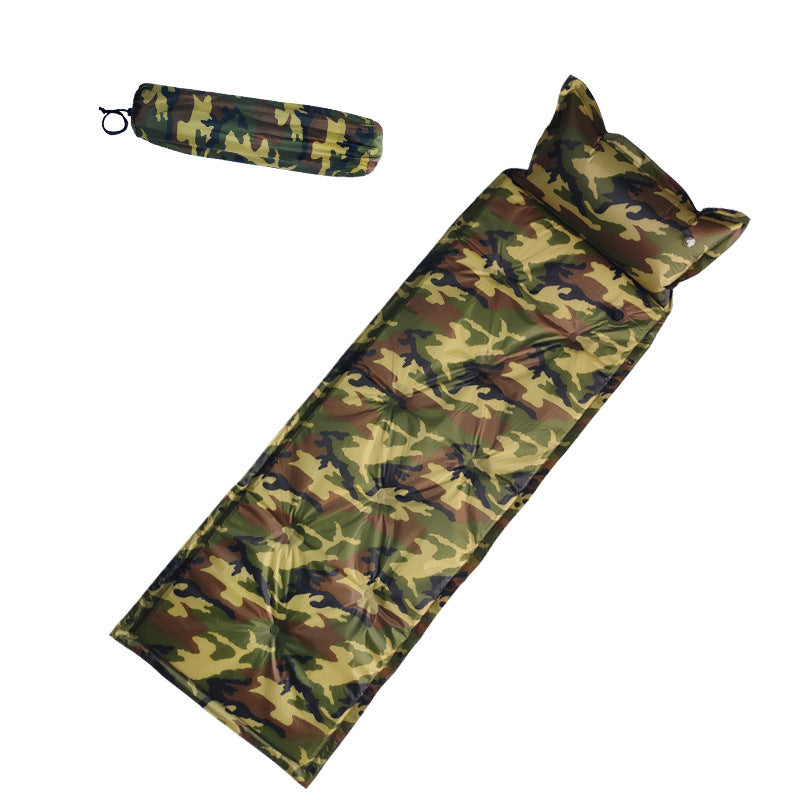 Flag Village Camo Automatic Inflatable Cushion With Pillow Outdoor Camping Camping Damp