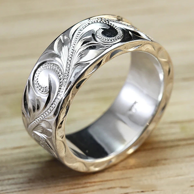 Flag Village Simple 925 Silver Rings Women Fashion Party Jewellery Gifts