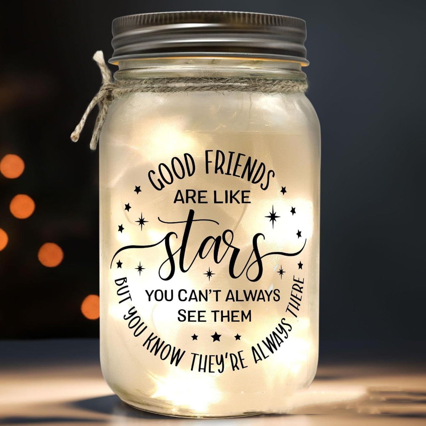 Flag Village Mason Jar Lights Birthday Gifts For Friend