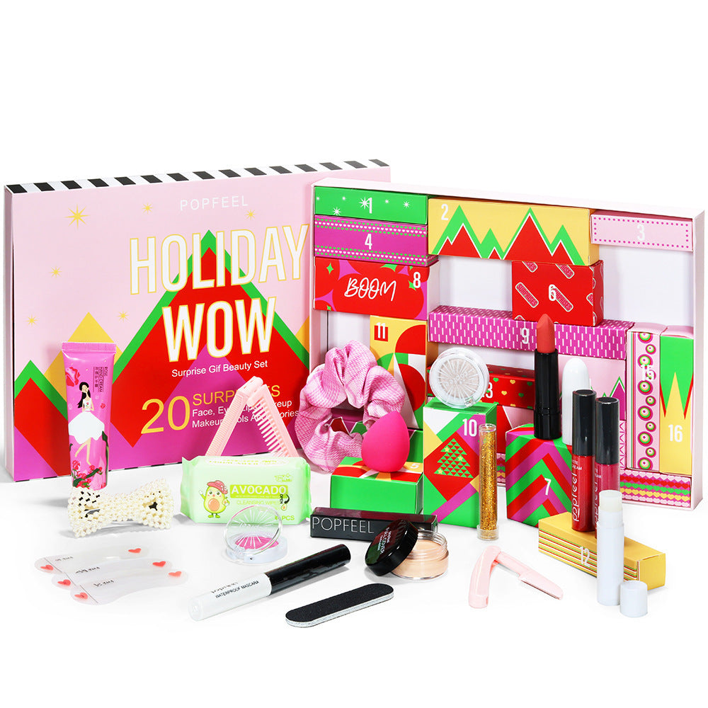 Flag Village Holiday Gift Box Lipstick Eye Shadow Set