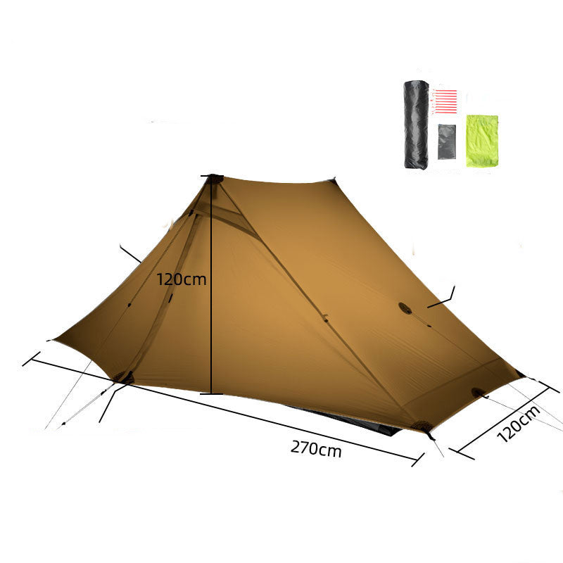 Flag Village Outdoor Hiking Professional Poleless Tent Ultra-light 20D Double-sided Silicon Coated