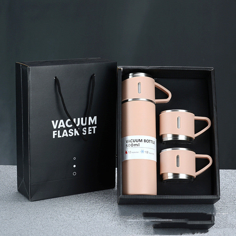 Flag Village Handbag Gift Box Set Gift Vacuum Water Cup