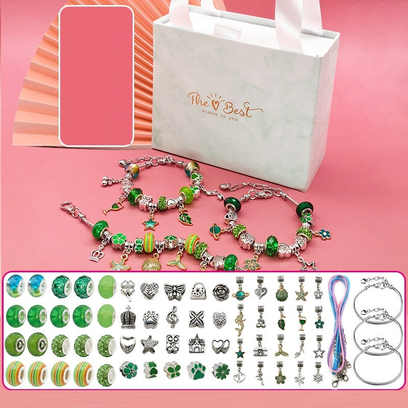 Flag Village Children's Diy Handmade Beaded Bracelet Creative Jewelry Set Gift Box