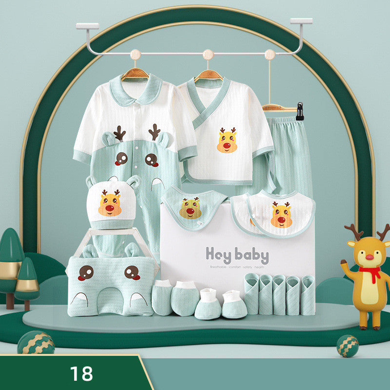 Flag Village Pure Cotton Baby Clothes Set Gift Box
