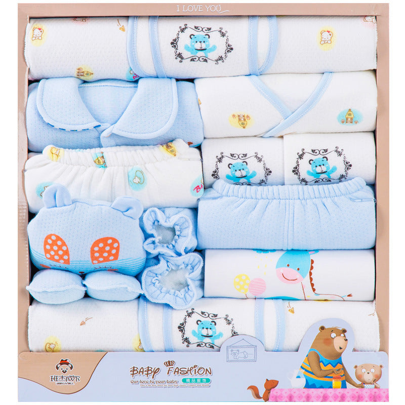 Flag Village 18 Piece Cotton Newborn Clothes Gift Box Set