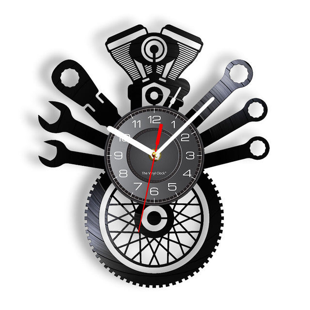 Flag Village Auto Tools Wall Clock Repair Tools Garage Clocks Auto Repair