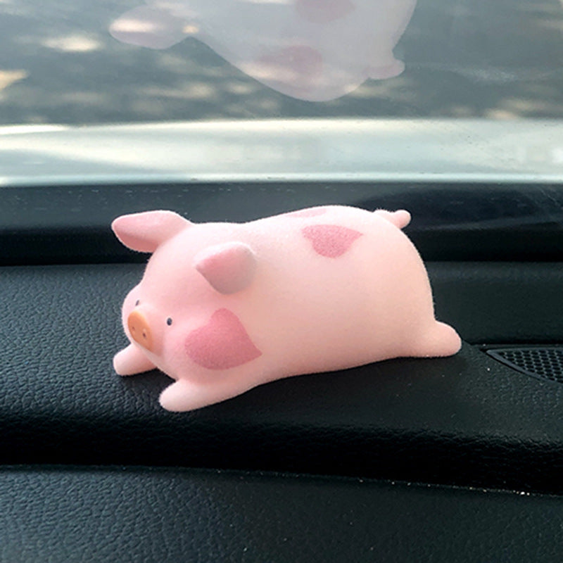 Flag Village Auto Tools Cute Cartoon Pig Car Accessories