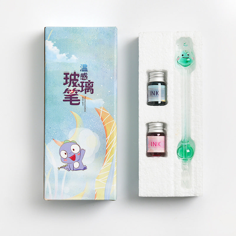 Flag Village Student Temperature Glass Pen Color Gift Box Set