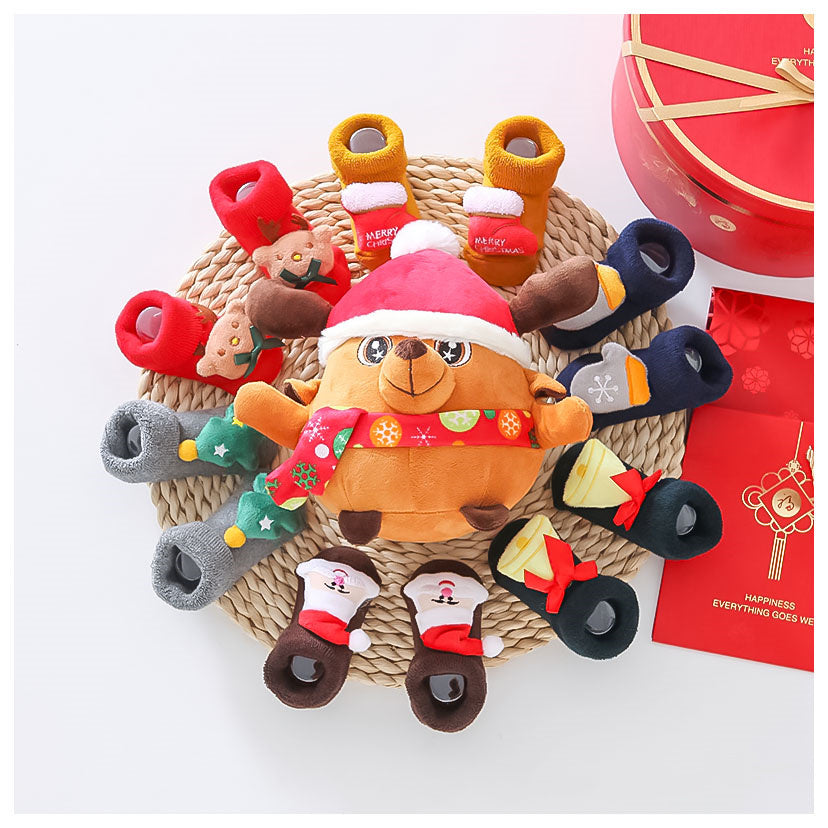 Flag Village Net Red Baby Prince Socks Toy Gift Box Set