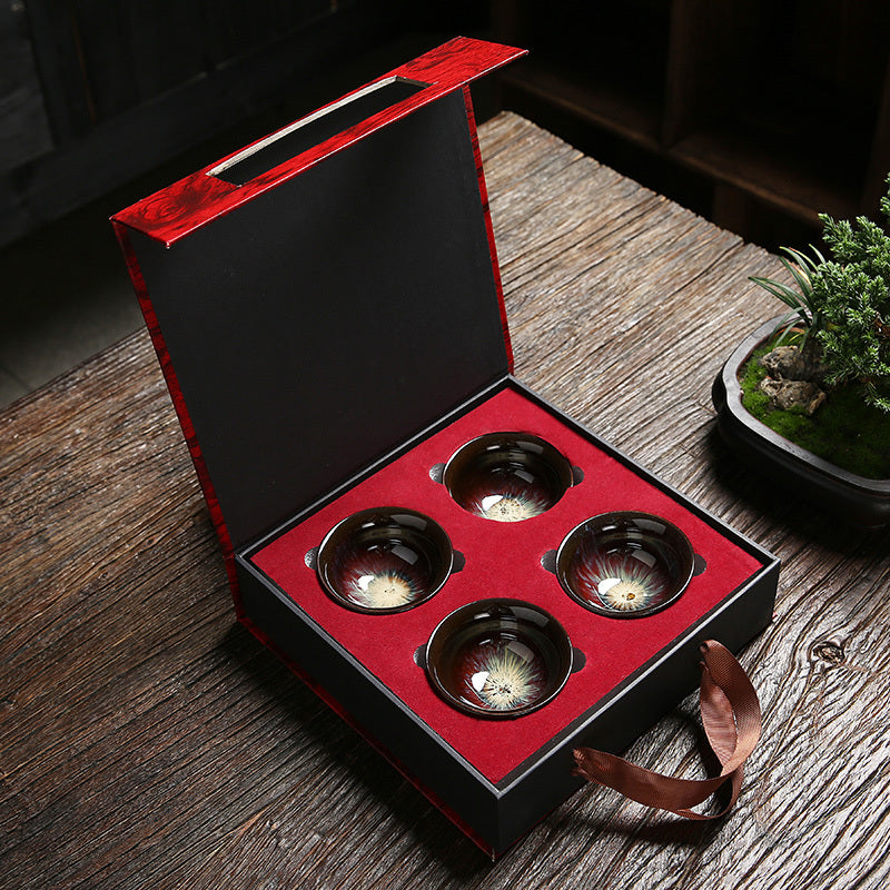 Flag Village Family Kungfu Tea Set Gift Box