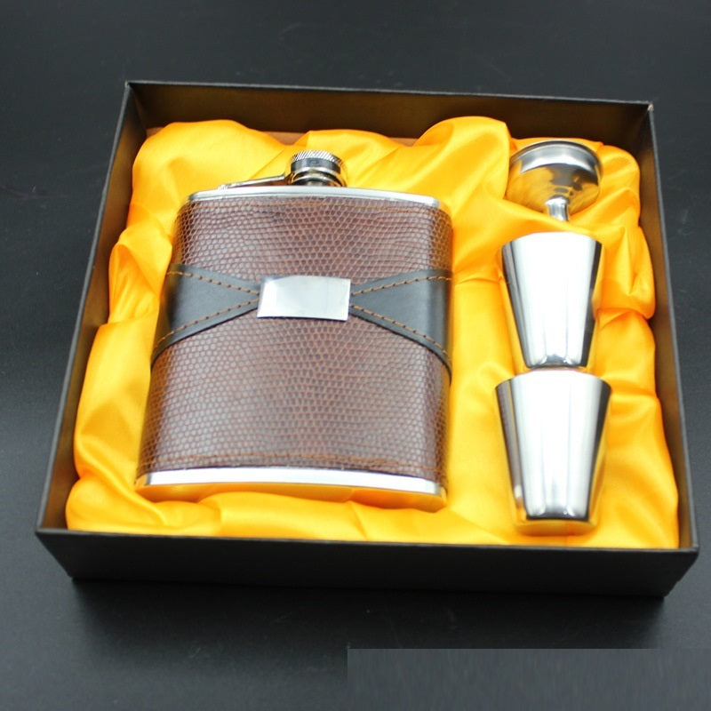 Flag Village Outdoor Stainless Steel Wine Bottle Portable Set Gift Box