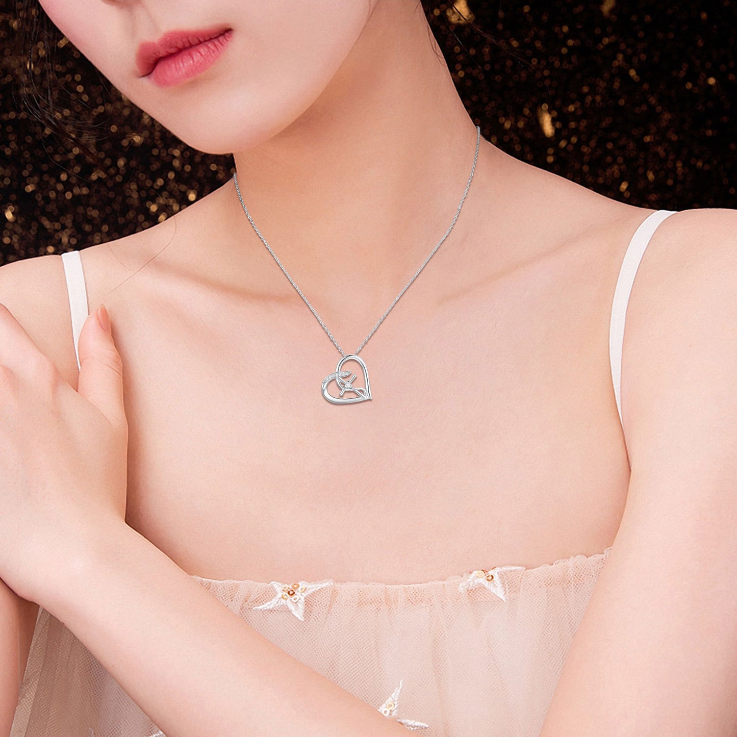 Flag Village Cross Necklace for Women 925 Sterling Silver Love Heart Infinity Faith Necklace Hope Pendant Cross Jewelry Gifts for Girls Men
