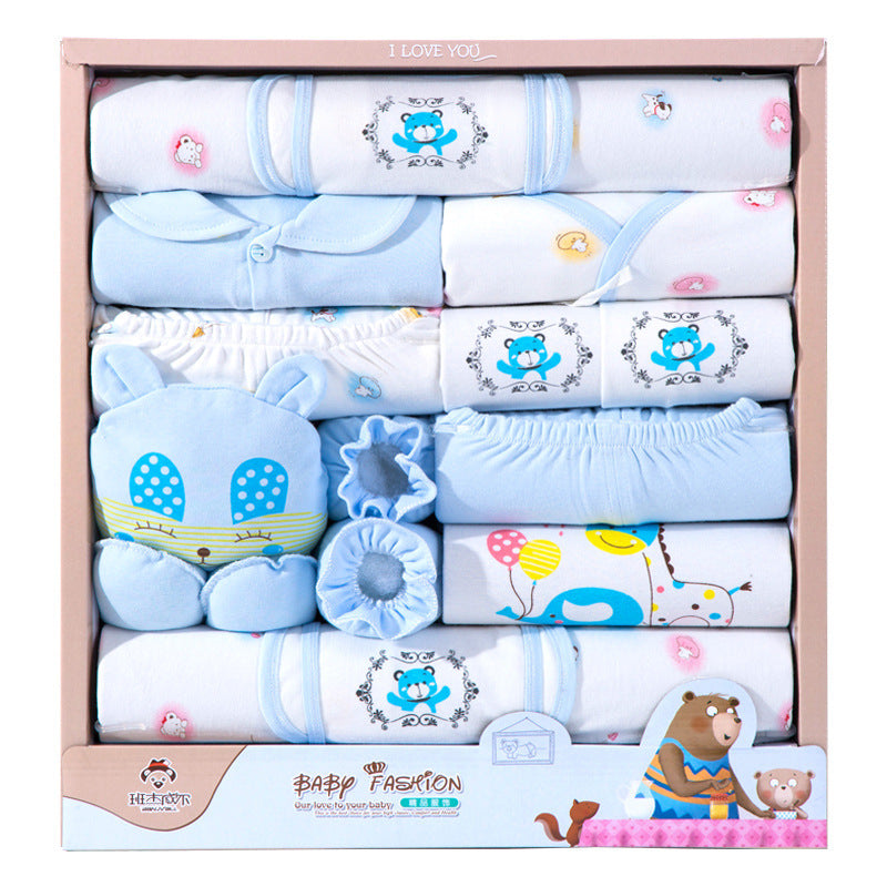 Flag Village 18 Piece Cotton Newborn Clothes Gift Box Set