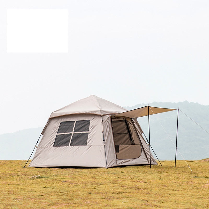 Flag Village Outdoor Camping Ground New Small Tent Windproof Rain Automatic Support