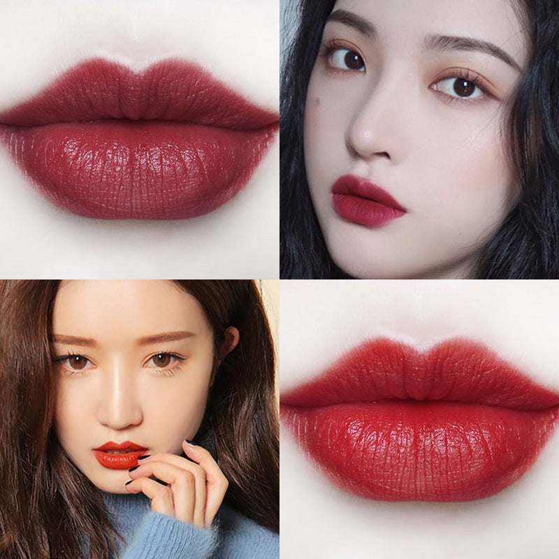 Flag Village Gift Box Lipstick Set Cosmetic Mousse Velvet Matte Waterproof Non-stick Cup