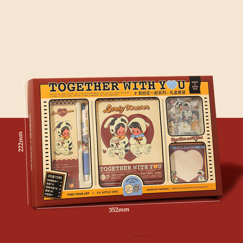 Flag Village Cute Ledger Sticker Gift Box Set