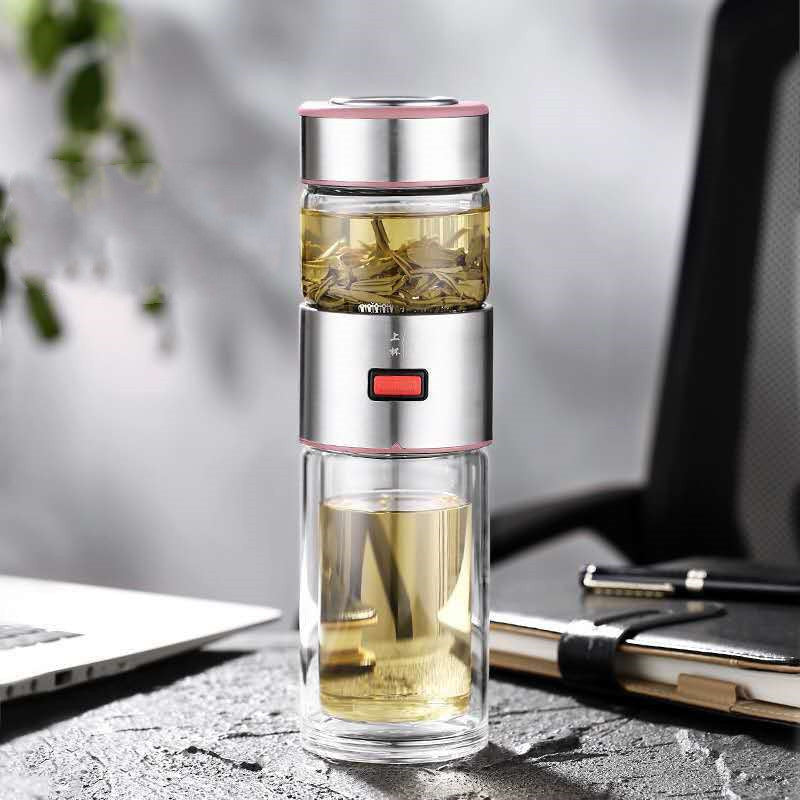 Flag Village Car Tea And Water Separation Glass Portable Gift Box Set