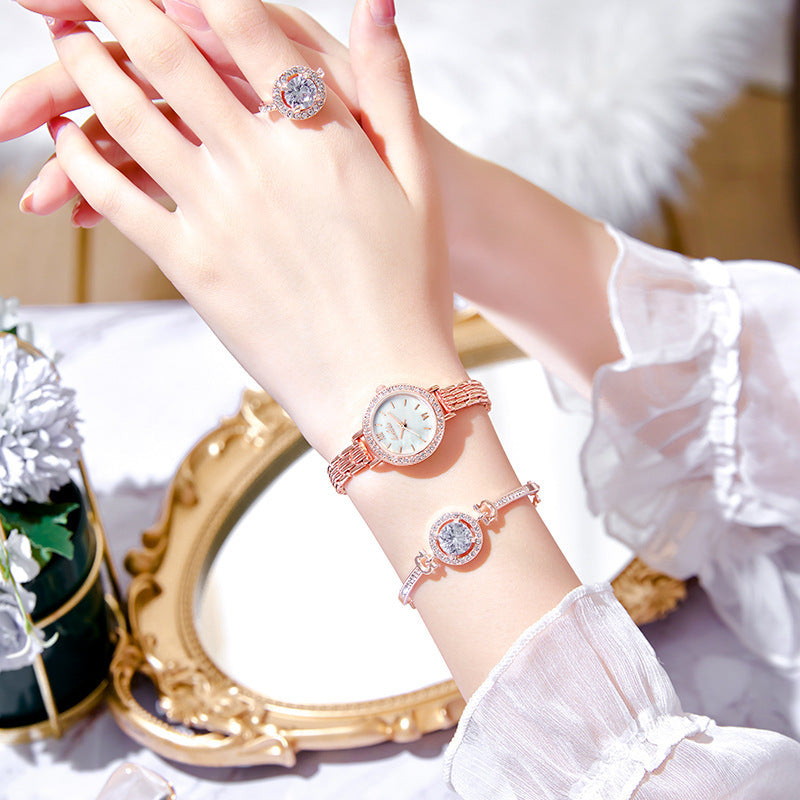 Flag Village Women's Fashion Watch Quartz Gift Box Set