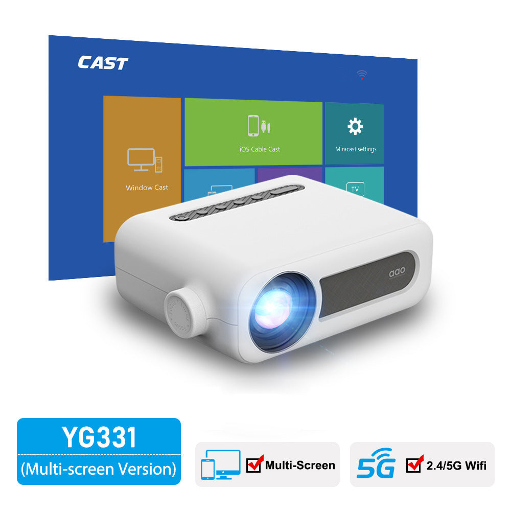 Flag Village HD Mini Home Projector Led Home Theater Children's Gifts