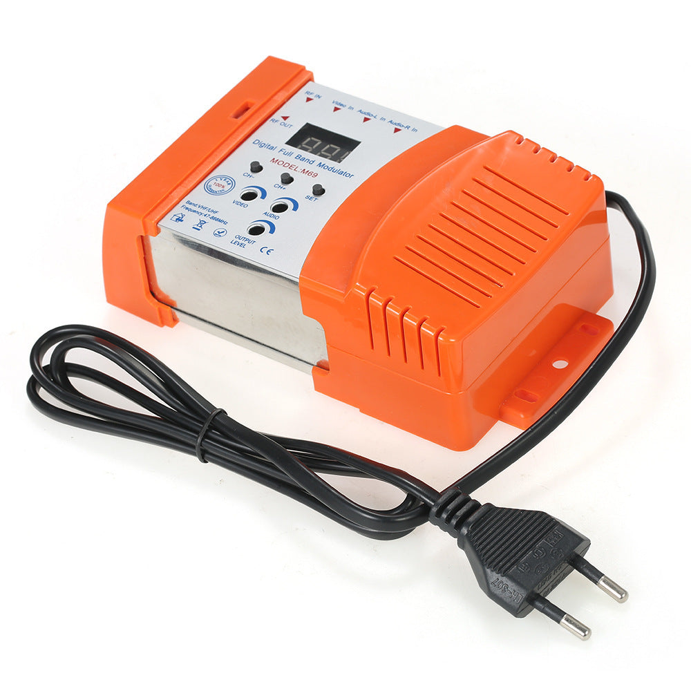 Flag Village Auto Tools High-performance Compact RF Modulator Audio Video TV Conversion