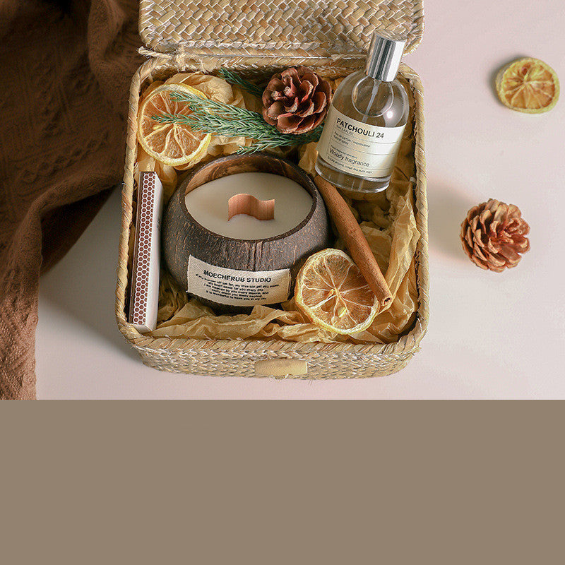 Flag Village Coconut Jar Scented Candle Gift Box For Valentine's Day