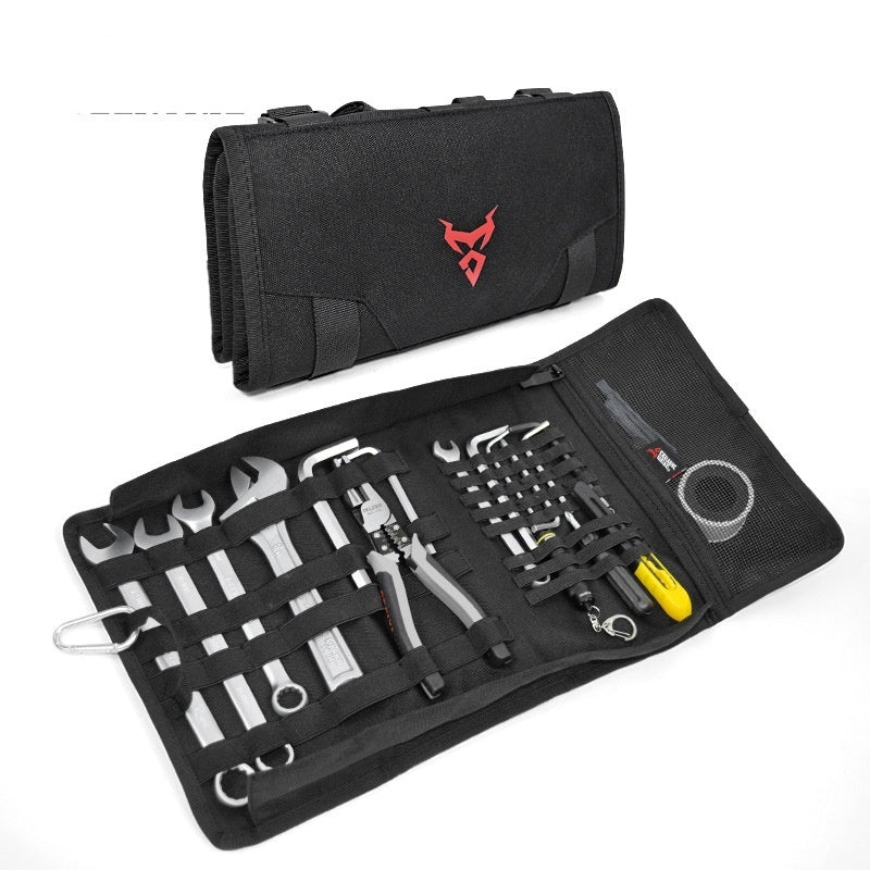Flag Village Auto Tools Motorcycle Tools Multifunctional Bumper Pack Outdoor Motorcycle Riding Folding Bag