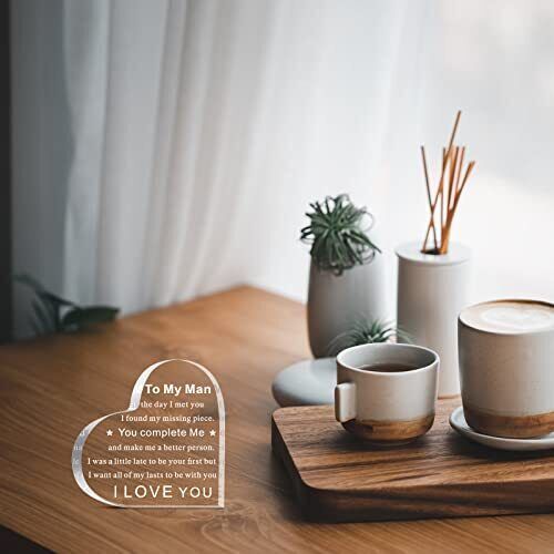 Flag Village New Acrylic Transparent Heart Decoration Gifts
