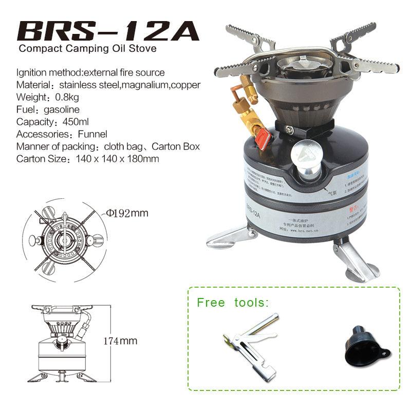 Flag Village Field Oil Stove Camping One Heavy Fire Gasoline Stove Mountaineering Team Outdoor Stove Cookware