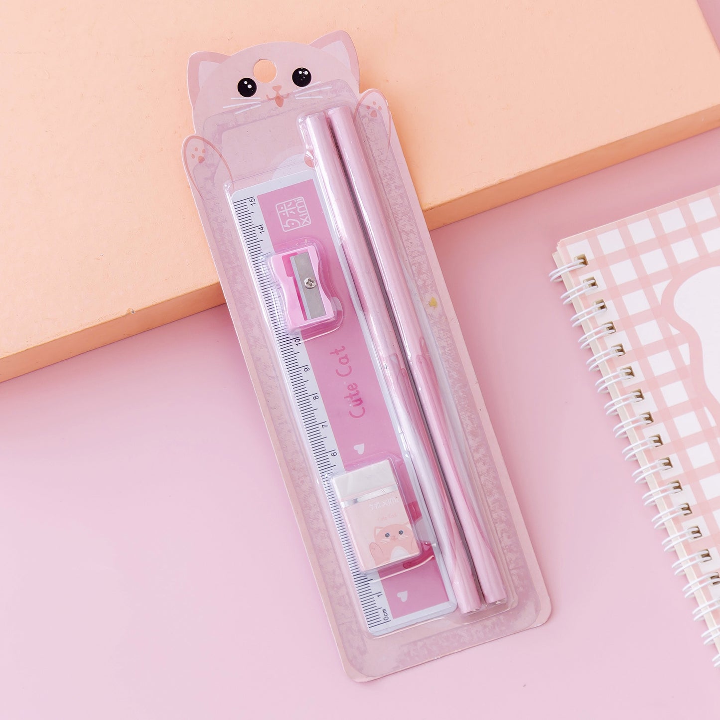 Flag Village Girl School Supplies Set Gift Box Gift Bag Primary School Pupil Pencil Stationery