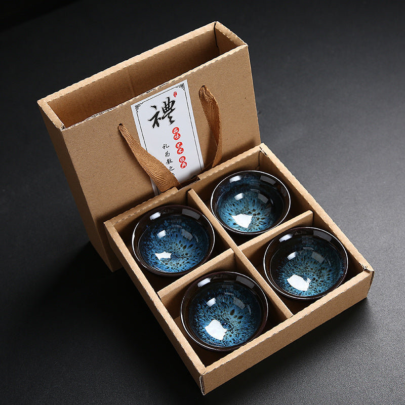 Flag Village Family Kungfu Tea Set Gift Box