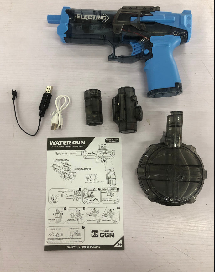 Flag Village Fire Rat Electric Water Pistol Cool Light Full Automatic Water Spray Gun Summer Toy Sports Entertainment Children Gifts AC223