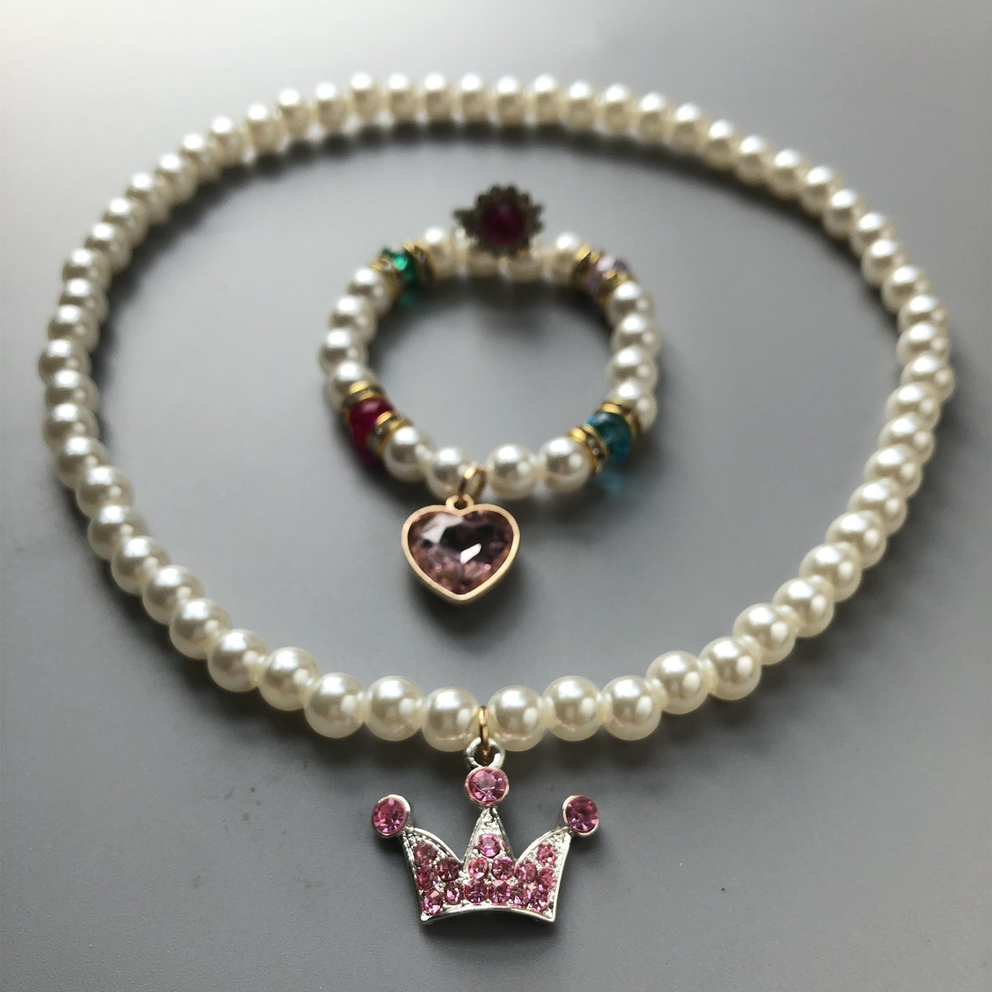 Flag Village Girls' Jewelry Gift Box Necklace Set