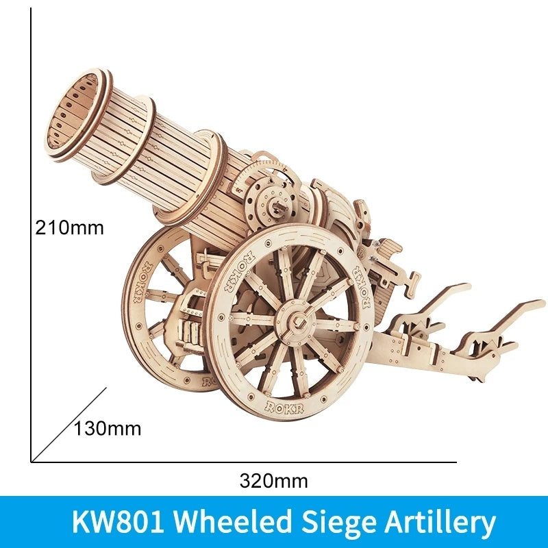 Flag Village Robotime ROKR Siege Heavy Ballista 3D Wooden Puzzle War Game Assembly Toys Gifts for Children Boys Kids KW401 Dropshipping