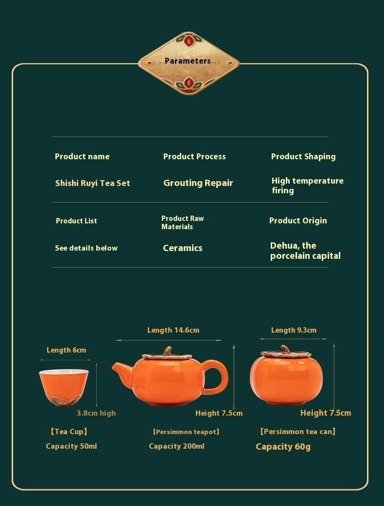 Flag Village Gift Box With Hand Gift Set Ceramic Tea Set Suit