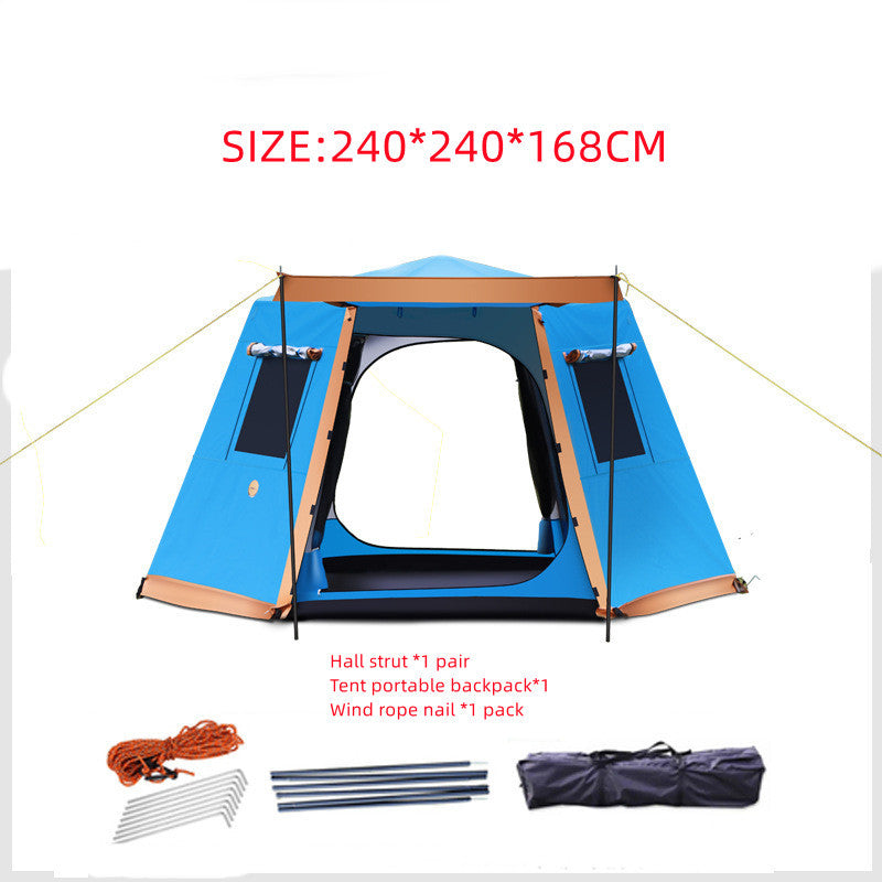 Flag Village Outdoor 3-4-5-6 People Fully Automatic Camping Tent