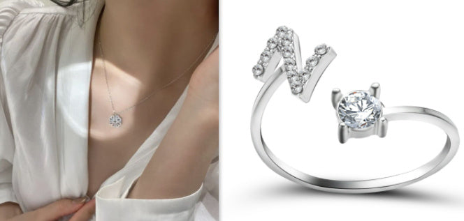 Flag Village Retro Magnetic Folding Heart Shaped Four Leaf Clover Pendant Necklace Women Love Clavicle Chain Gifts Openable Choker Jewelry