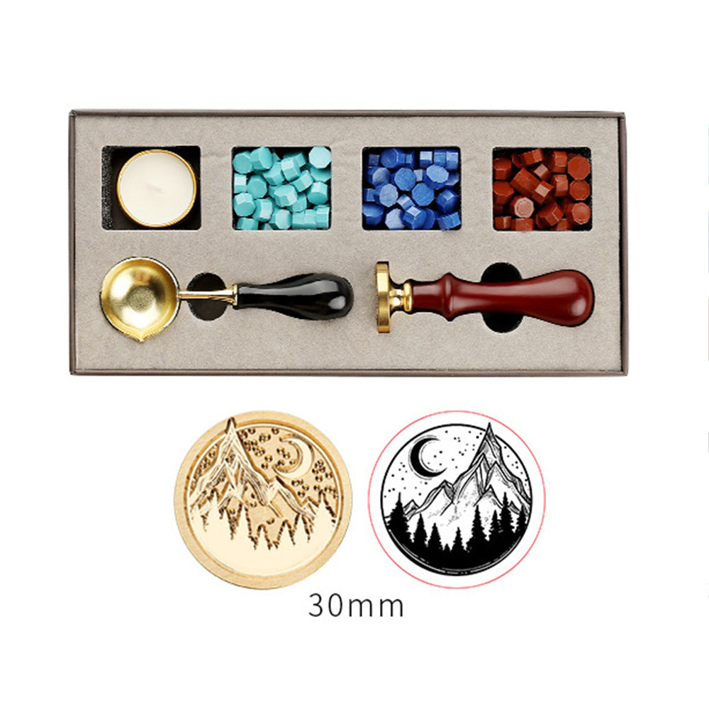 Flag Village Full Set Of Gift Box With Wax Grain Seal Head