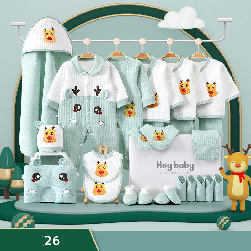 Flag Village Pure Cotton Baby Clothes Set Gift Box