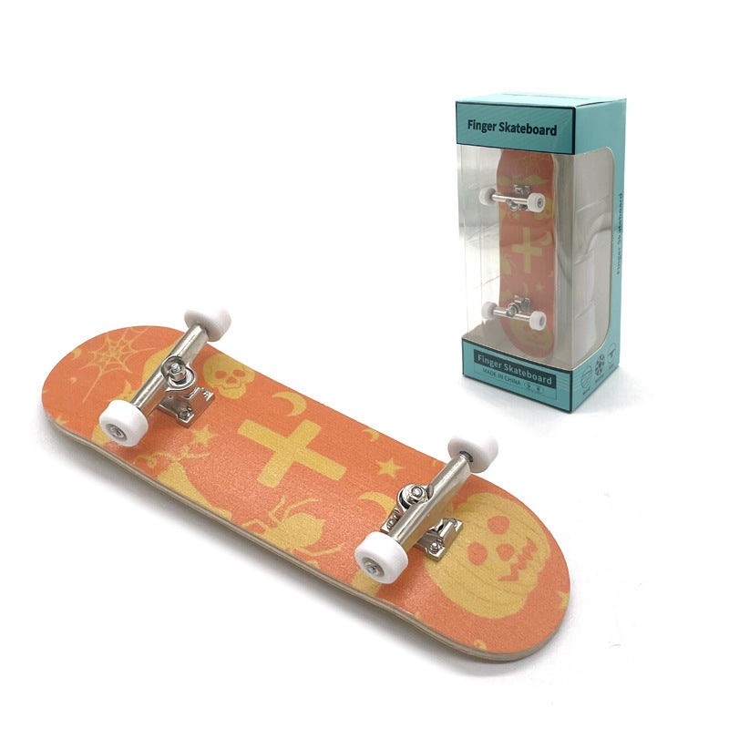 Flag Village Professional Finger Skateboards DIY Toys Skate Park Tech Parts Deck Stunt Metal Bracket Bearing Wheel Tabletop Toys Gifts