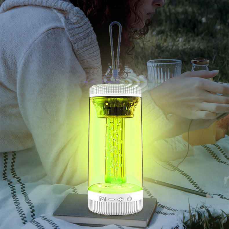 Flag Village Outdoor Portable Camping Light Led Colorful Wireless Bluetooth Speaker