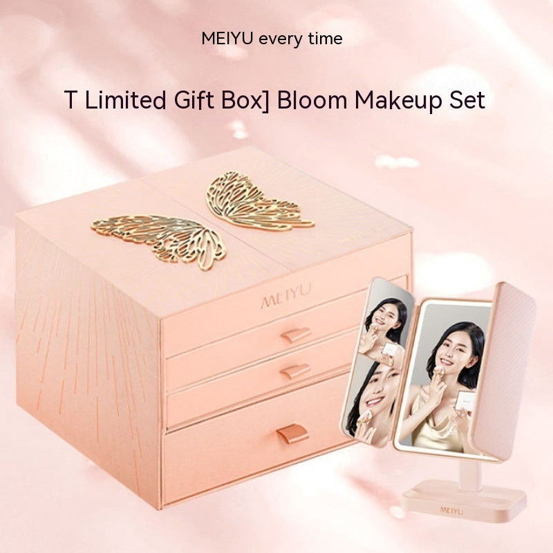 Flag Village Christmas For Girls Cosmetics Lipstick Set Of Beauty Gift Box