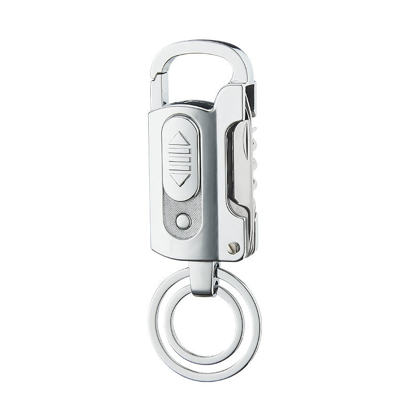 Flag Village Multi-functional Keychain Charging Lighter Mini-portable Cigarette Lighter Wild Camping