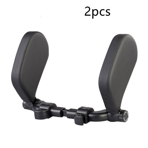 Flag Village Auto Tools Car headrest pillow Sleep Adjustable Side Car Soft Travel Seat Headrest Auto Leather Support Neck Pillow Cushion car accessories