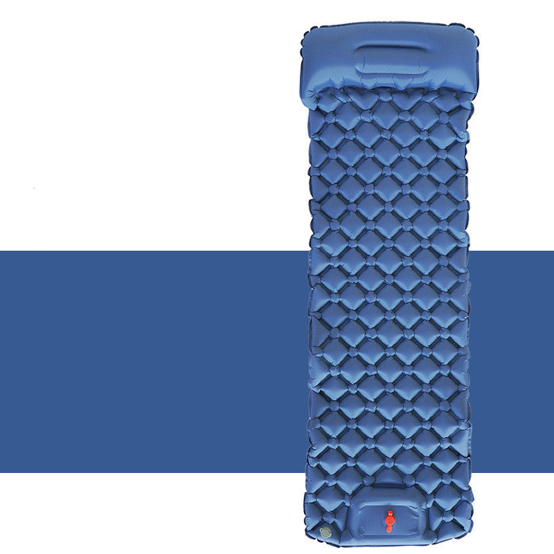 Flag Village Outdoor Sleeping Pad Camping Inflatable Mattress With Pillows Travel Mat Folding Bed Ultralight Air Cushion Hiking Trekking